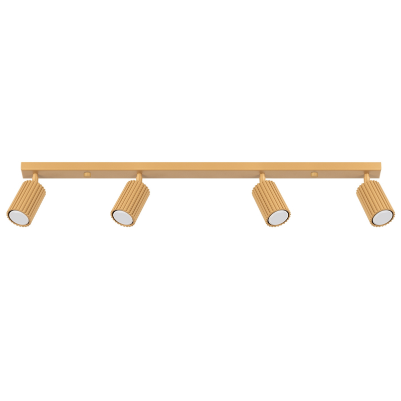 SL.1565 Plafon KARBON 4L złoty REFLEKTORY SPOTY LAMPA SOLLUX