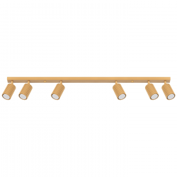 SL.1566 Plafon KARBON 6L złoty  REFLEKTORY SPOTY LAMPA SOLLUX