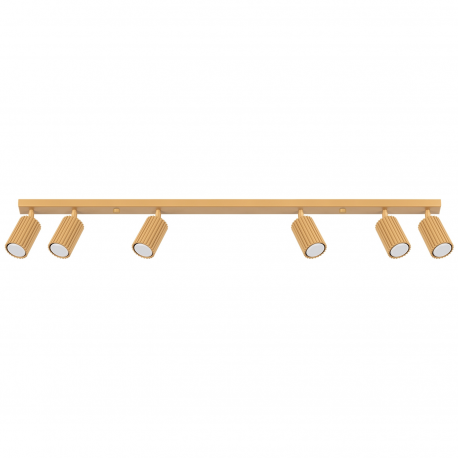 SL.1566 Plafon KARBON 6L złoty  REFLEKTORY SPOTY LAMPA SOLLUX