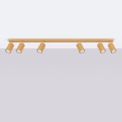 SL.1566 Plafon KARBON 6L złoty  REFLEKTORY SPOTY LAMPA SOLLUX