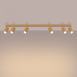 SL.1566 Plafon KARBON 6L złoty  REFLEKTORY SPOTY LAMPA SOLLUX