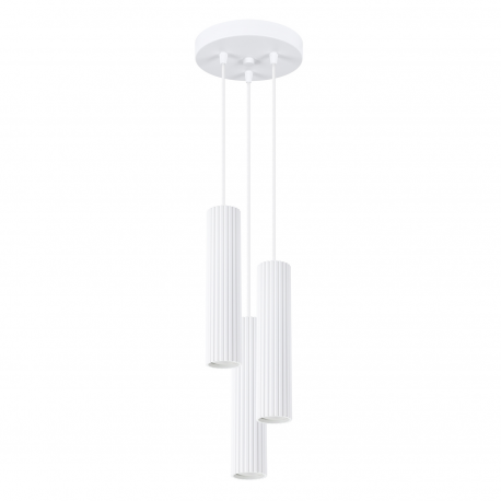 SL.1538 Lampa wisząca KARBON 3P biały SOLLUX