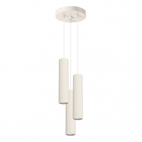 SL.1595 Lampa wisząca KARBON 3P beżowy SOLLUX