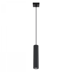 SL.1573 Lampa wisząca KARBON 1 czarny SOLLUX