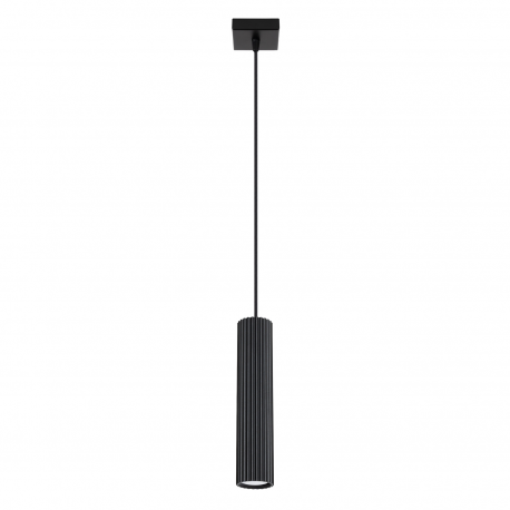 SL.1573 Lampa wisząca KARBON 1 czarny SOLLUX