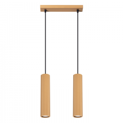 SL.1555 Lampa wisząca KARBON 2 złoty  SOLLUX
