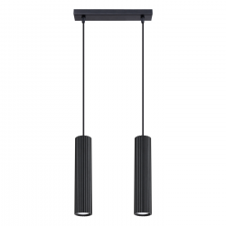 SL.1574 Lampa wisząca KARBON 2 czarny SOLLUX