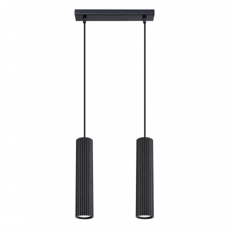 SL.1574 Lampa wisząca KARBON 2 czarny SOLLUX