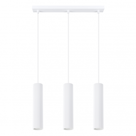 SL.1537 Lampa wisząca KARBON 3L biały SOLLUX