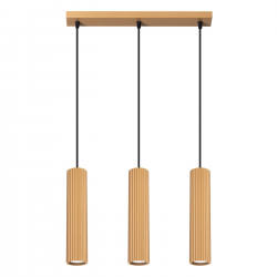 SL.1556 Lampa wisząca KARBON 3L złoty SOLLUX