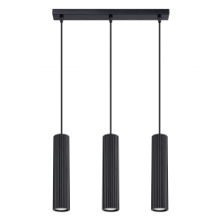 SL.1575 Lampa wisząca KARBON 3L czarny SOLLUX