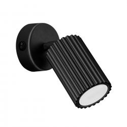 SL.1579 Kinkiet KARBON czarny z włącznikiem SOLLUX