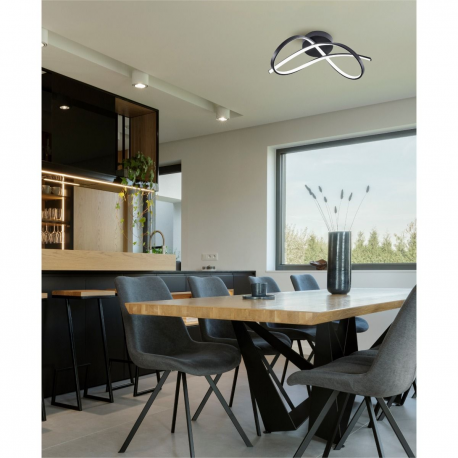 19602C-BK PAUL LAMPA SUFITOWA CZARNA/BLACK ZUMA LINE