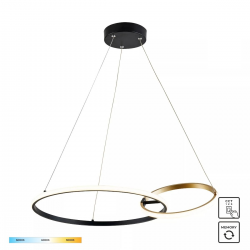 20002P-GD RANDO LAMPA WISZĄCA CZARNO-ZŁOTA/BLACK-GOLD - ZUMALINE