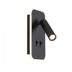 DORIA WL-83957-1-BK kinkiet ITALUX