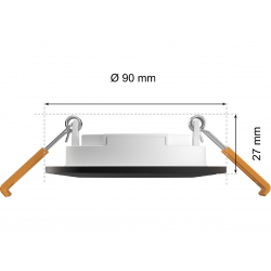 8720169264793 Wąska oprawa podtynkowa 90 mm PHILIPS HUE