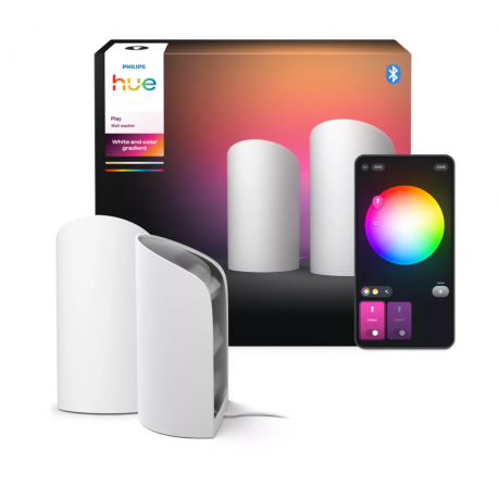 8720169385931 Lampa Hue Play do podświetlenia ściany PHILIPS HUE BIAŁA 2 SZTUKI