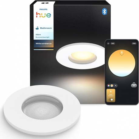 8721103072962  Wpuszczana oprawa łazienkowa Adore PHILIPS HUE
