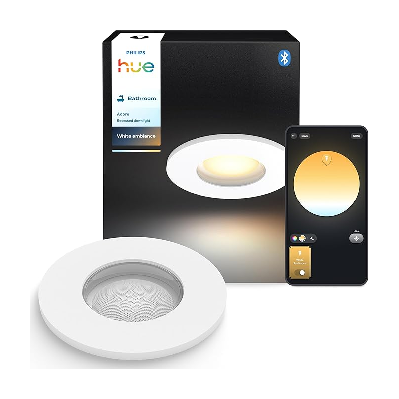 8721103072962  Wpuszczana oprawa łazienkowa Adore PHILIPS HUE