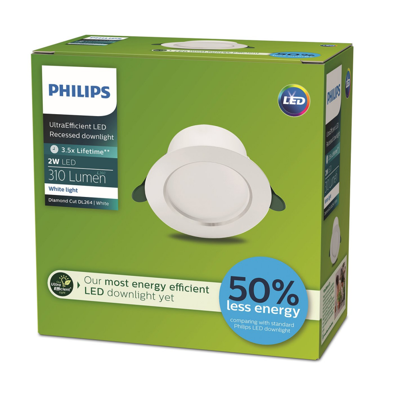 8720169308084  Podtynkowa oprawa oświetleniowa Diamond Cut UltraEfficient PHILIPS