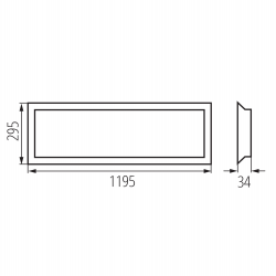 39240 Panel LED podtynkowy bez zasilacza w komplecie BLINGO UIP 125LM120NW