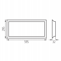 39238 Panel LED podtynkowy bez zasilacza w komplecie BLINGO UIP 125LM 30NW KANLUX