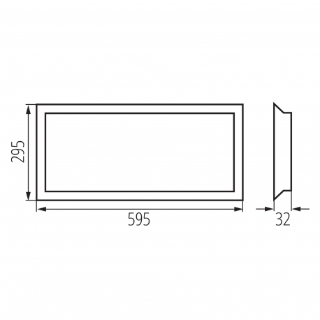 39238 Panel LED podtynkowy bez zasilacza w komplecie BLINGO UIP 125LM 30NW KANLUX