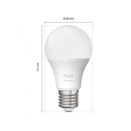 8721103103659 Podstawowy zestaw startowy: 2 inteligentne żarówki E27 (806 lm) + regulator przyciemniania PHILIPS HUE
