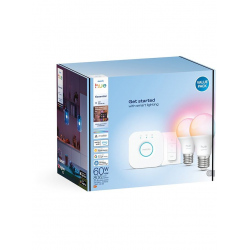 8721103103659 Podstawowy zestaw startowy: 2 inteligentne żarówki E27 (806 lm) + regulator przyciemniania PHILIPS HUE