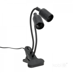 Lampka biurkowa PLANTY CLIP B DUO 2xE27 czarna Kobi Design  5907178003206