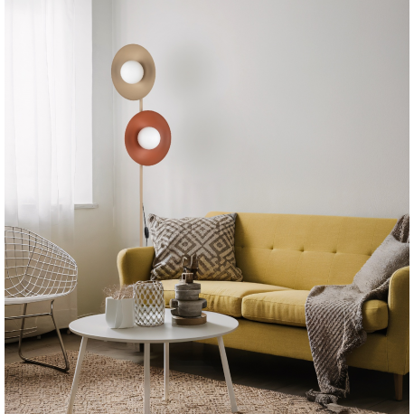 5906135161386 SLATE MIX GLASS LAMPA PODŁOGOWA 2XG9 TK LIGHTING