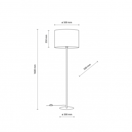 5906135160297 UMBERTO LAMPA PODŁOGOWA 1TK LIGHTING