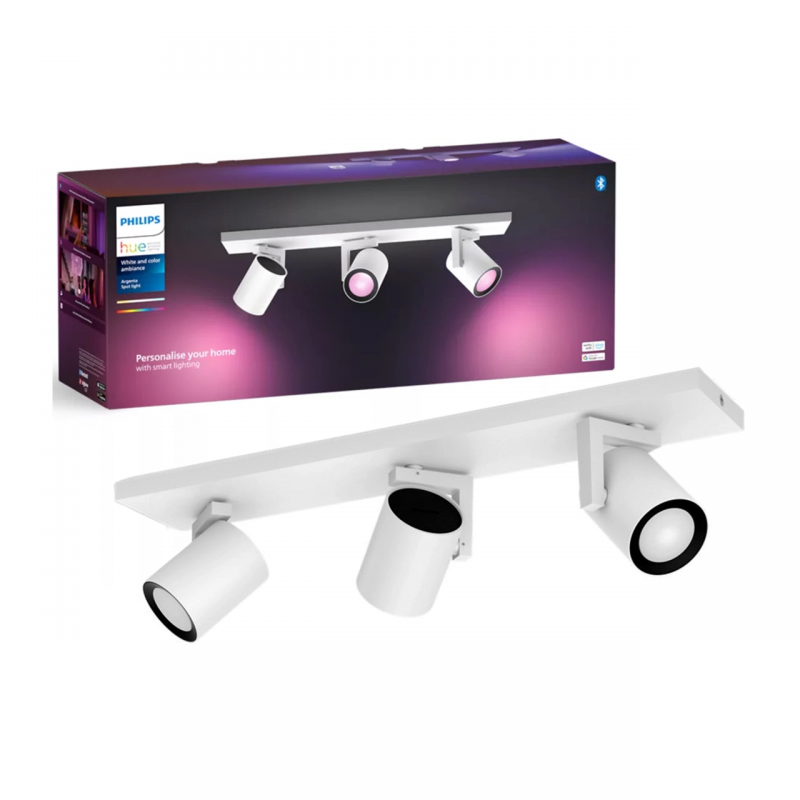 8720169318137 Potrójne oświetlenie punktowe Argenta HUE PHILIPS