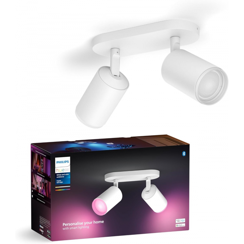 8720169319455 Podwójne oświetlenie punktowe Fugato PHILIPS HUE