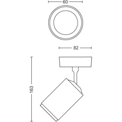 8720169319639 Pojedyncze oświetlenie punktowe Fugato PHILIPS HUE
