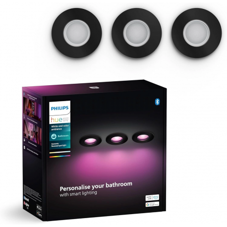 8720169320895  3X Reflektor łazienkowy wpuszczany Xamento IP44 PHILIPS HUE