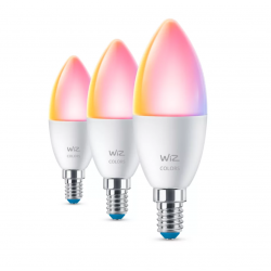 8720169075672 Świeczka 40 W C37 E14 x3 PHILIPS WIZ