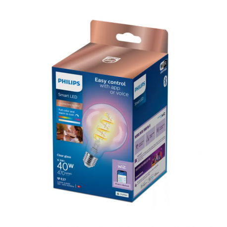 8720169165793 Wi-Fi BLE 40W G95 E27 822-65 RGB CL 1PF WIZ PHILIPS