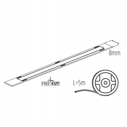 39434 Taśma LED LCOBFC 12W/M12IP65-WW 3000K KANLUX