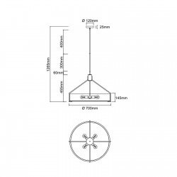 OR85662 Doretto Old Gold 70 Open Design Highlights