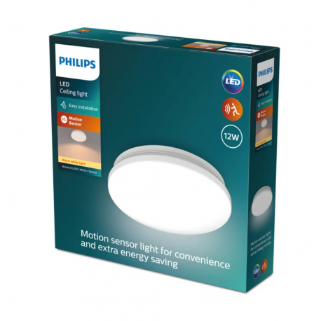 8720169295988 Lampa sufitowa 12 W PLAFON PHILIPS z czujnikiem 12W 27K W HV Sensor PHILIPS
