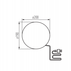45931 Oprawa ogrodowa z wymiennym źródłem światła STONO 30 MLK KANLUX