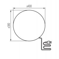 45932 Oprawa ogrodowa z wymiennym źródłem światła STONO 40 MLK KANLUX