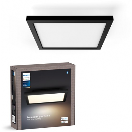 8720169329058 Kwadratowy czarny panel świetlny LED Aurelle 30 x 30 cm - Philips Hue
