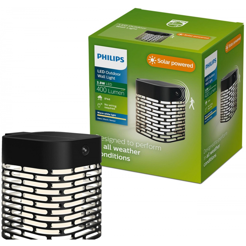 Kinkiet Hara 3,8 W Zewnętrzne oświetlenie solarne 8721103105578 PHILIPS GARDEN