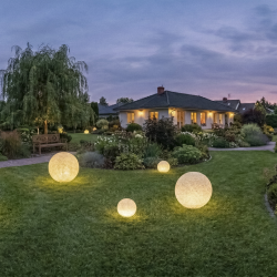 45936 KULA ogrodowa z wymiennym źródłem światła STONO 40 TRK terakota KANLUX