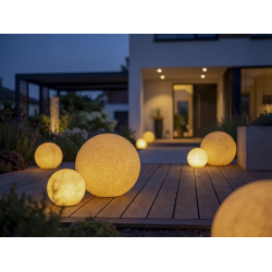 45936 KULA ogrodowa z wymiennym źródłem światła STONO 40 TRK terakota KANLUX