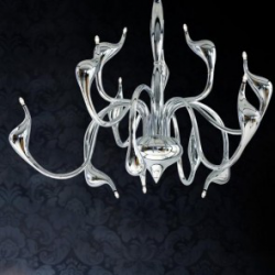 SNAKE LAMPA WISZĄCA NOWOCZESNA AZZARDO MD6230-12 BLACK