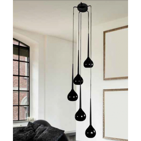 AGA 5 MD1289 5BK BLACK/BLACK LAMPA WISZĄCA AZZARDO