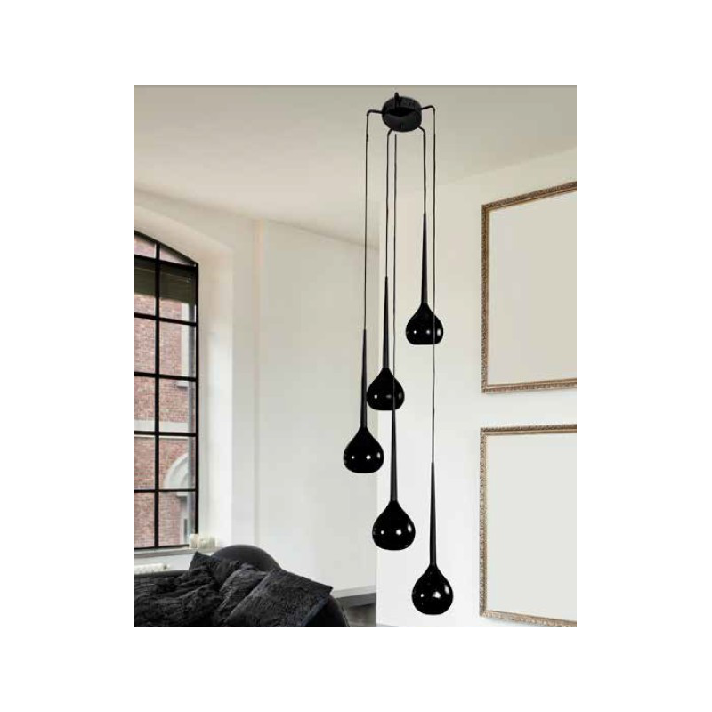 AGA 5 MD1289 5BK BLACK/BLACK LAMPA WISZĄCA AZZARDO